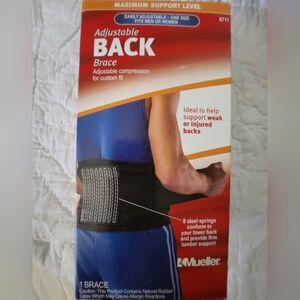 Ajustable Back Brace Maximum Support Level Mueller